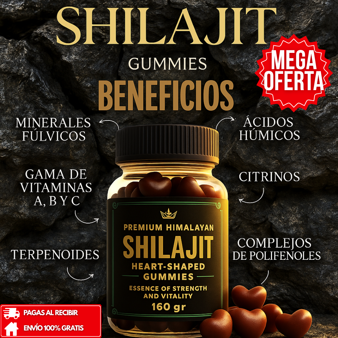Shilajit™: Suplemento Diario en Gomitas para Vitalidad y Resistencia