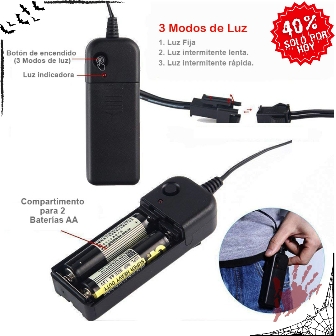 🎃 Oferta Especial Halloween: Máscara LED La Purga con 40% OFF