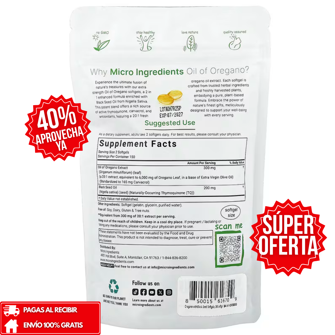 OIL OF OREGANO™ - Recupera tu bienestar natural y fortalece tus defensas desde adentro