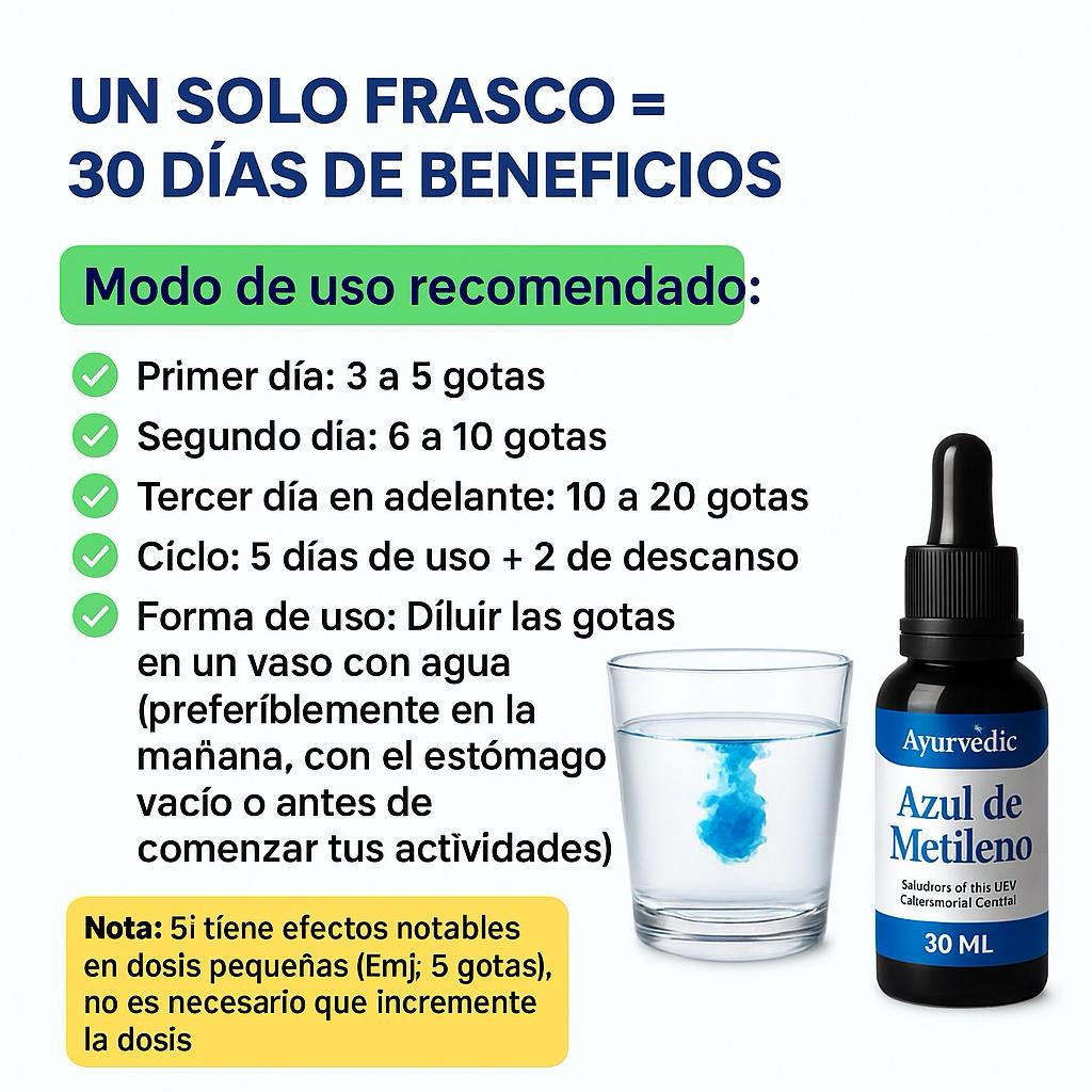 BlueMind™: Azul de Metileno Premium para Enfoque y Claridad Mental